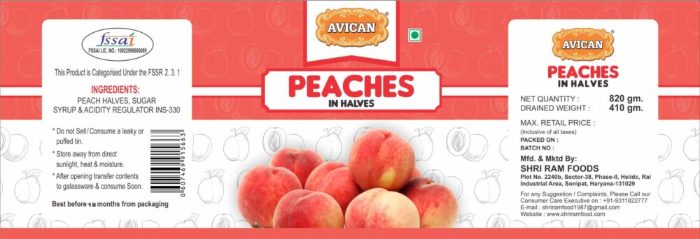 PEACHES 820G