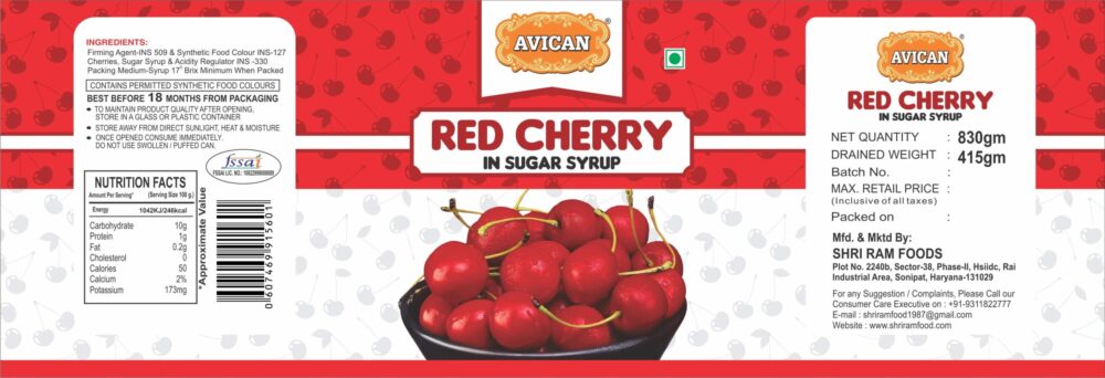 RED CHEERY - 830G